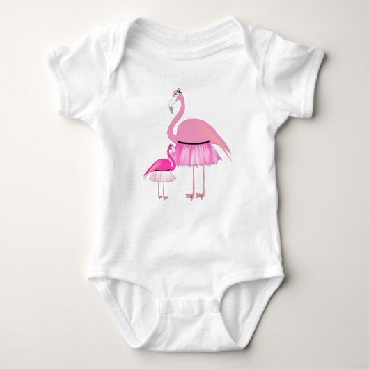 Flamingo - Baby Jersey Bodysuit (Voorkant)
