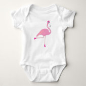 Flamingo - Baby Jersey Rompertje Romper (Voorkant)
