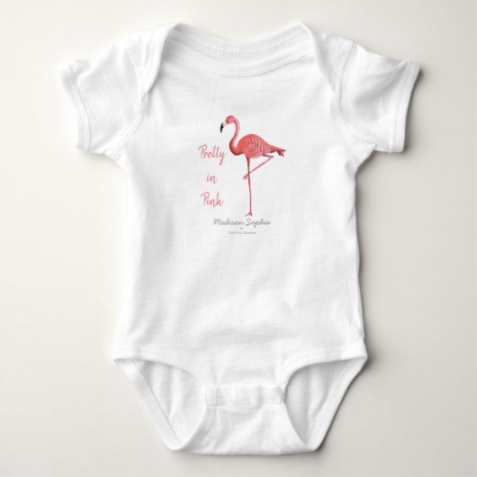 Flamingo | Baby Meisje | Bodypakje Romper (Voorkant)