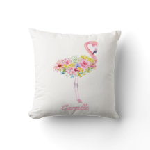 Flamingo Baby Nursery Custom Pillow