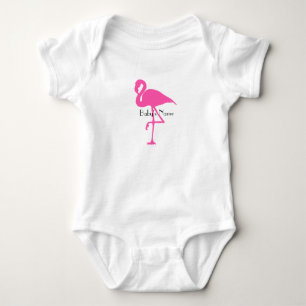 Flamingo baby - pas naam aan of voeg een aantal to romper