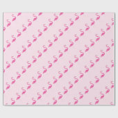 Flamingo Baby Roze omslagpapier Cadeaupapier (Vlak)