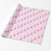 Flamingo Baby Roze omslagpapier Cadeaupapier (Uitgerold)