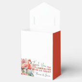 Flamingo Baby shower Bedankdoosjes (Geopend)