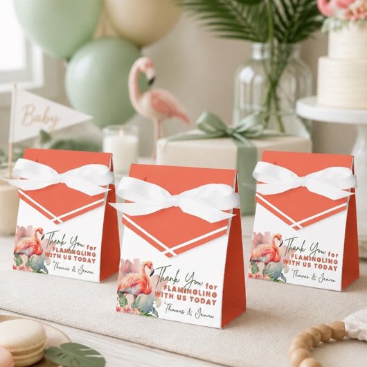 Flamingo Baby Shower  Bedankdoosjes