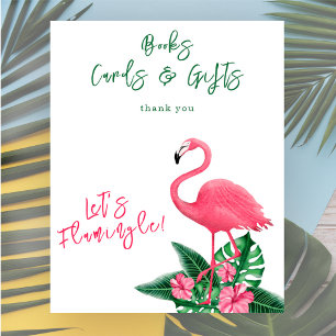 flamingo baby shower Boeken kaarten en geschenken Poster
