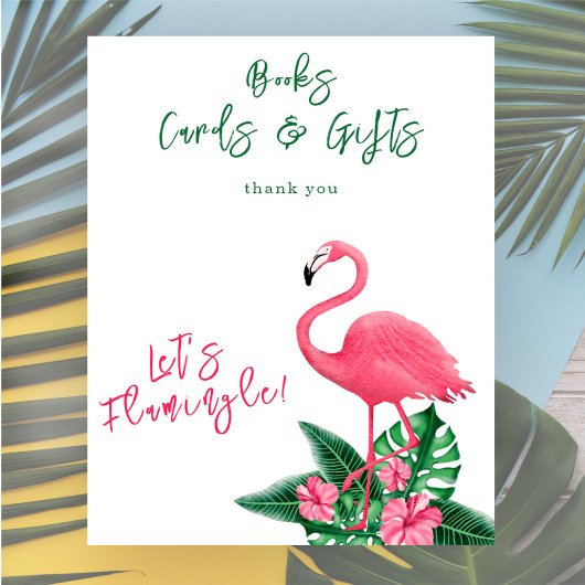 flamingo baby shower Boeken kaarten en geschenken Poster