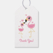Flamingo Baby shower Cute Tropical Cadeaulabel (Voorkant)