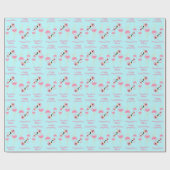 Flamingo Baby shower Cute Tropical Cadeaupapier (Vlak)