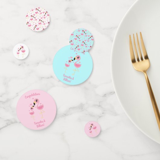 Flamingo Baby shower Cute Tropical Confetti (Groep)