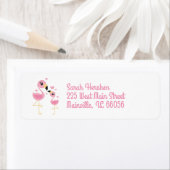 Flamingo Baby shower Cute Tropical Etiket (Insitu)