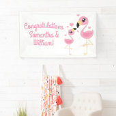 Flamingo Baby shower Cute Tropical Spandoek (Insitu)
