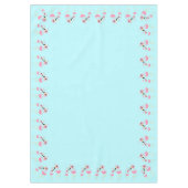Flamingo Baby shower Cute Tropical Tafelkleed (Voorkant)