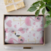 Flamingo Baby shower Cute Tropical Tissuepapier (Geschenk)