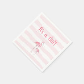 Flamingo baby shower decor servet (Hoek)