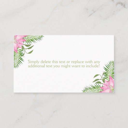 Flamingo Baby shower Diaper Raffle Ticket