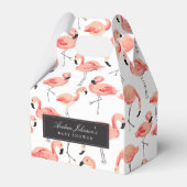 Flamingo Baby shower Favor Boxes Bedankdoosjes (Voorkant Zijde)