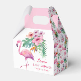 Flamingo Baby shower Favoriet Box – Tropisch Roze Bedankdoosjes