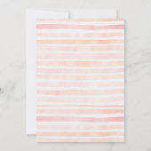  Flamingo Baby shower Invitation Kaart (Achterkant)