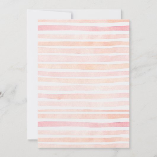  Flamingo Baby shower Invitation Kaart (Achterkant)