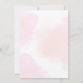 Flamingo Baby shower Kaart (Achterkant)