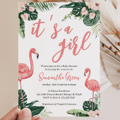 Flamingo Baby Shower Kaart