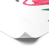 Flamingo baby shower Raad de zoete troep Poster (Hoek)