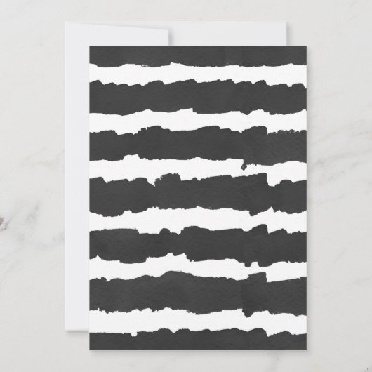 Flamingo baby shower, roze goud zwart tropisch kaart (Achterkant)