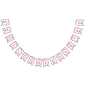 Flamingo Baby shower Roze Tropisch Welkom Vlaggetjes (Alle)