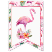Flamingo Baby shower Roze Tropisch Welkom Vlaggetjes (Tweede vlag)