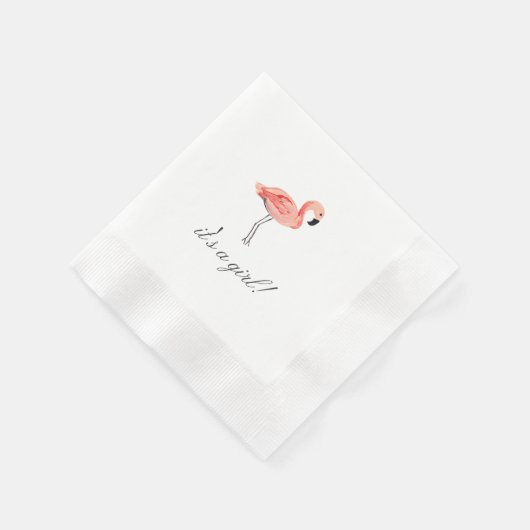 Flamingo Baby shower Servetten (Hoek)