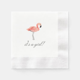 Flamingo Baby shower Servetten