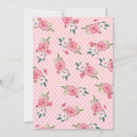 Flamingo Baby shower Uitnodiging (Achterkant)