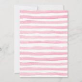 Flamingo Baby shower Uitnodiging zwart wit (Achterkant)