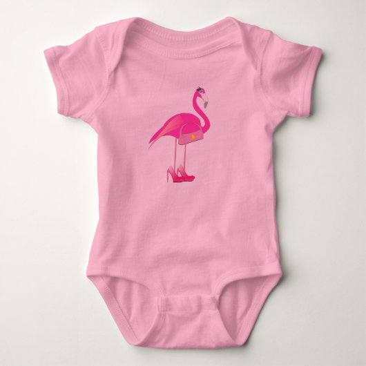 Flamingo Baby Tutu Bodysuit (Voorkant)