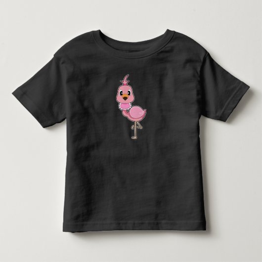 Flamingo Babyfopspeen Kinder Shirts (Voorkant)