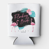 Flamingo Bachelorette Flocking Bride ID930 Blikjeskoeler (Voorkant)