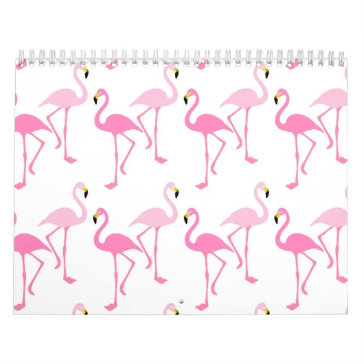 Flamingo Background - Pink Kalender (Hoes)