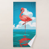 Flamingo Badhanddoek (Badhanddoek)
