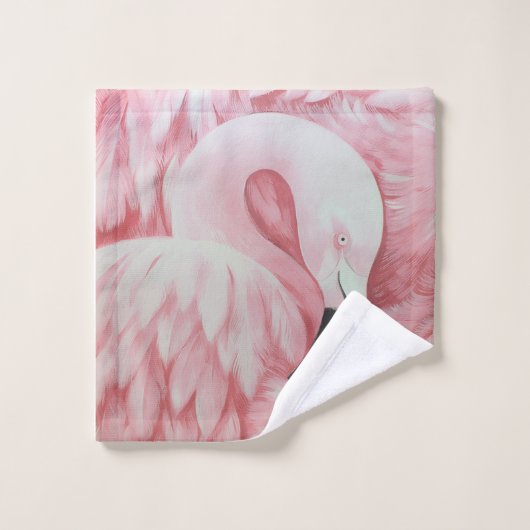 Flamingo badhanddoeken bad handdoek (Wasdoekje)