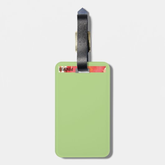 Flamingo Bagagelabel (Achterkant verticaal)