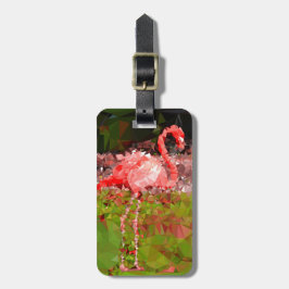 flamingo bagagelabel