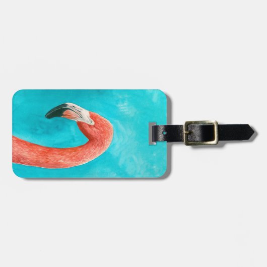 Flamingo Bagagelabel (Voorkant horizontaal)
