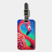 FLAMINGO-bagagelabel Bagagelabel (Voorkant verticaal)