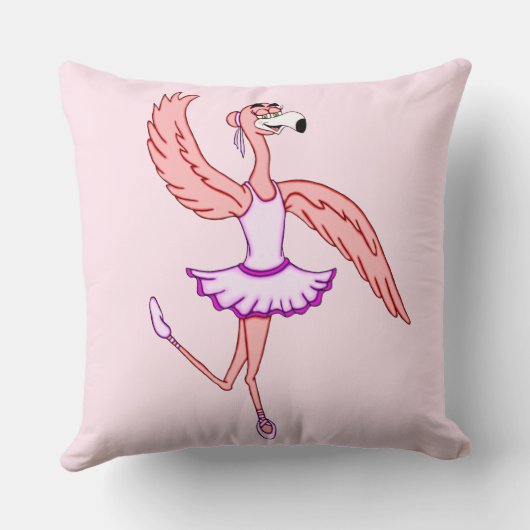 Flamingo Ballerina Kussen (Achterkant)