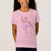 Flamingo Ballerina T-shirt (Voorkant)