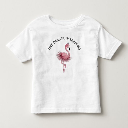 Flamingo Ballet Dancer Kinder Shirts (Voorkant)