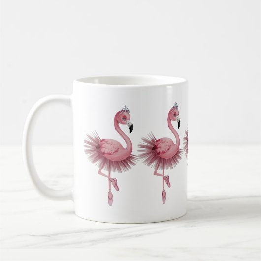 Flamingo Ballet Dancer Koffiemok (Links)