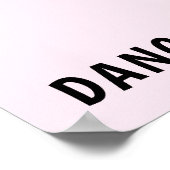 Flamingo Ballet Dancer Poster (Hoek)