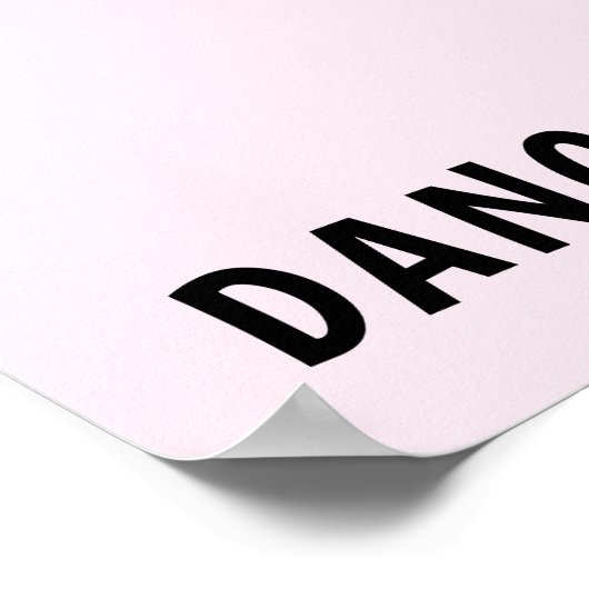 Flamingo Ballet Dancer Poster (Hoek)